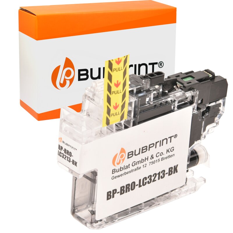 Bubprint Druckerpatrone kompatibel für Brother LC-3213 Schwarz