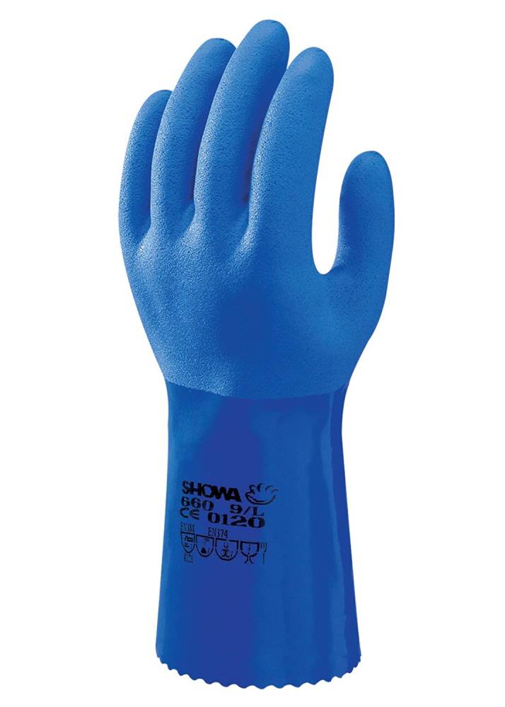 Showa 660 PVC-Chemikalien-Pflanzenschutz-Schutzhandschuh (Größe: XXL)