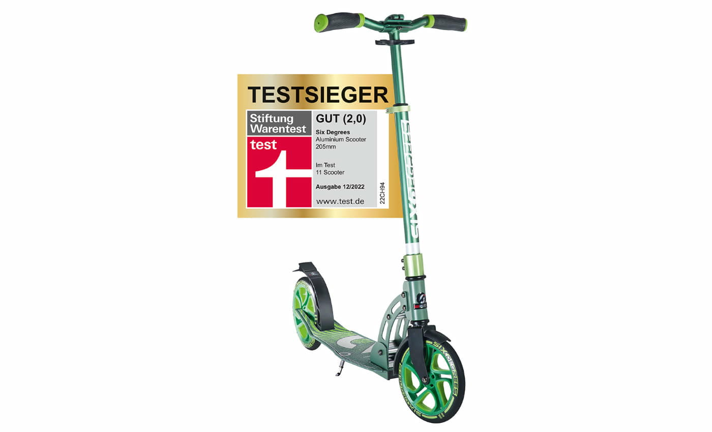 SIX DEGREES 205 - Aluminium Scooter - Grün