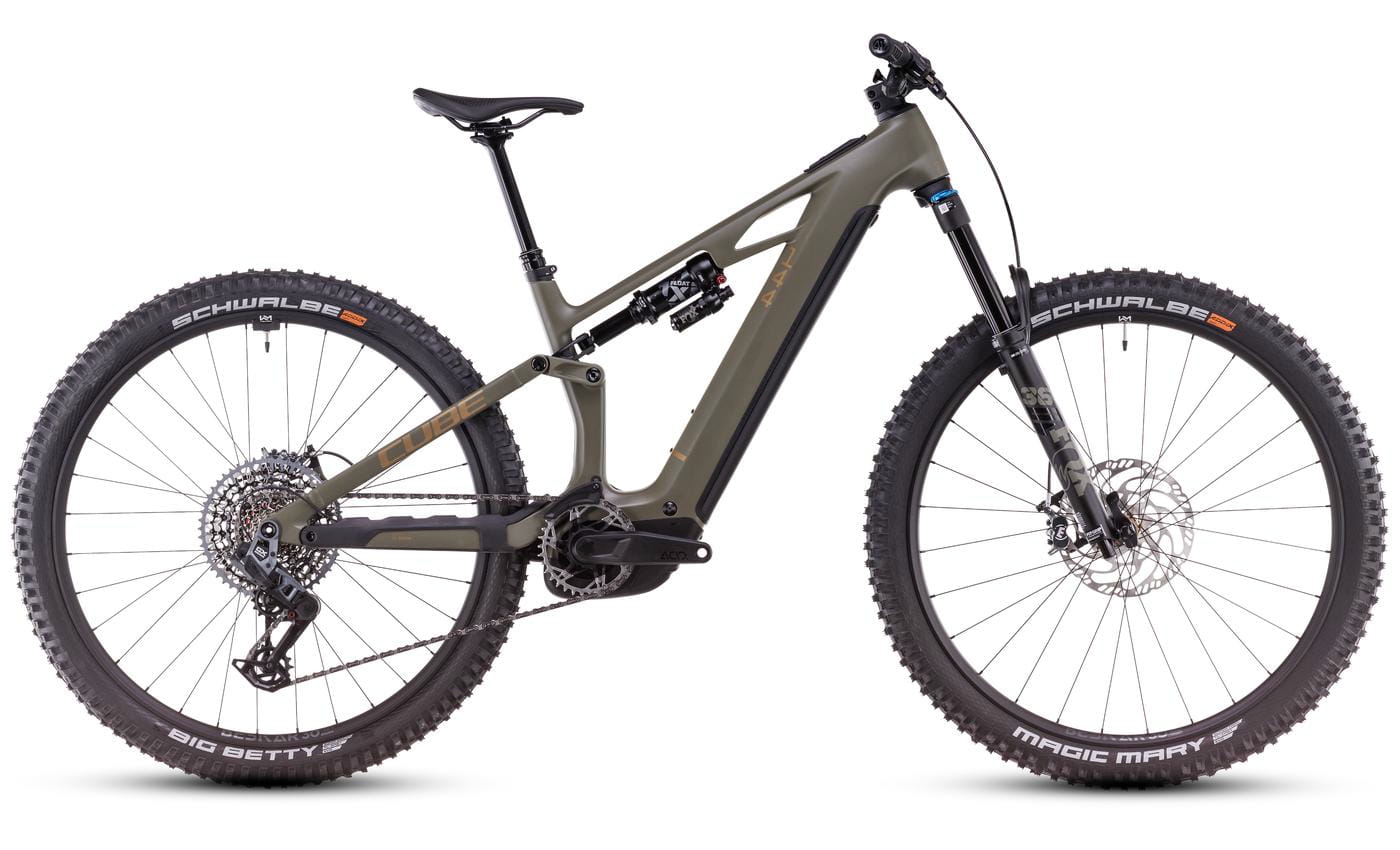 Cube Stereo Hybrid ONE44 HPC TM - 27.5 / 29 Zoll 800Wh 12K Fully - dustyolive n gold