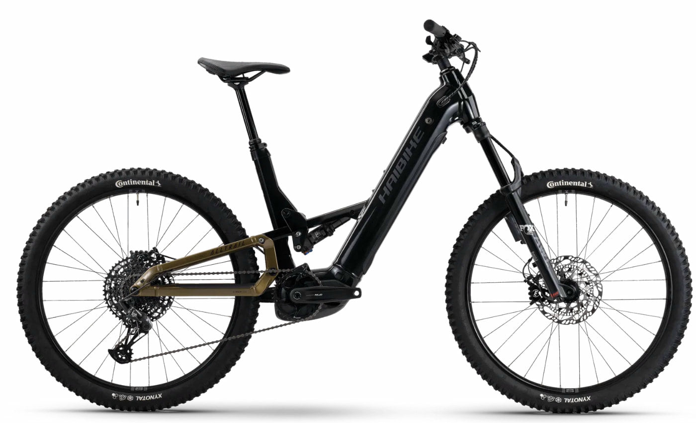 Haibike ALLTRAIL 10.5 Low ABS 27.5 - 27.5 Zoll 800Wh 12K Fully - Black Ninja Gold Grey