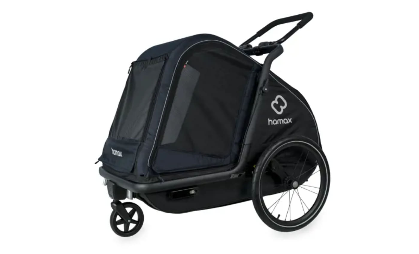 Hamax Pluto L Hundeanhänger - navy blau/ black