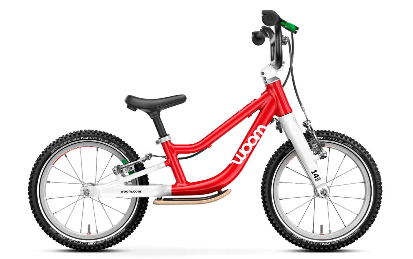 Woom GO 1+ (Gen. H) - 14 Zoll Laufrad - woom red