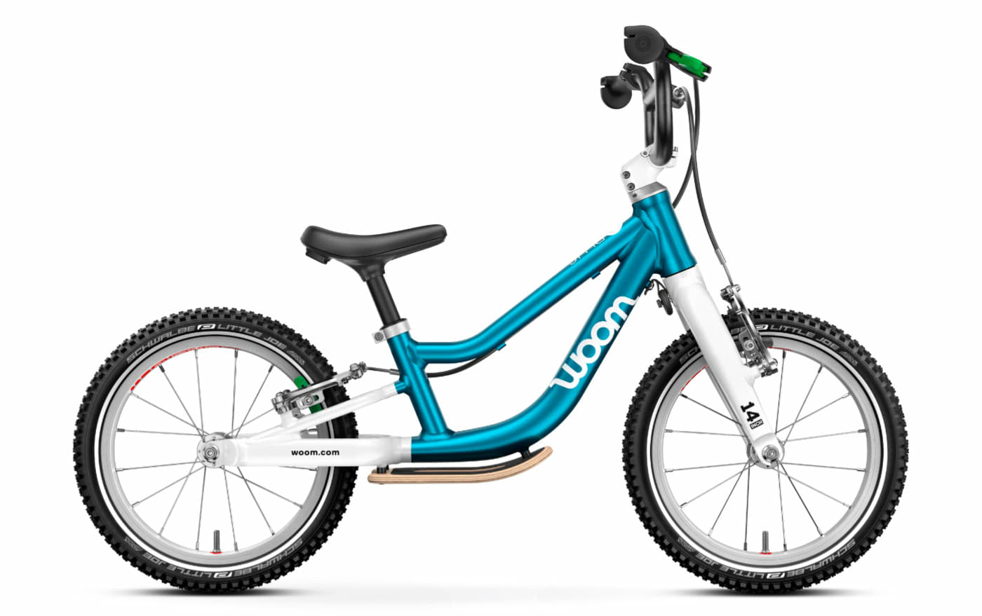 Woom GO 1+ (Gen. H) - 14 Zoll Laufrad - metallic blue