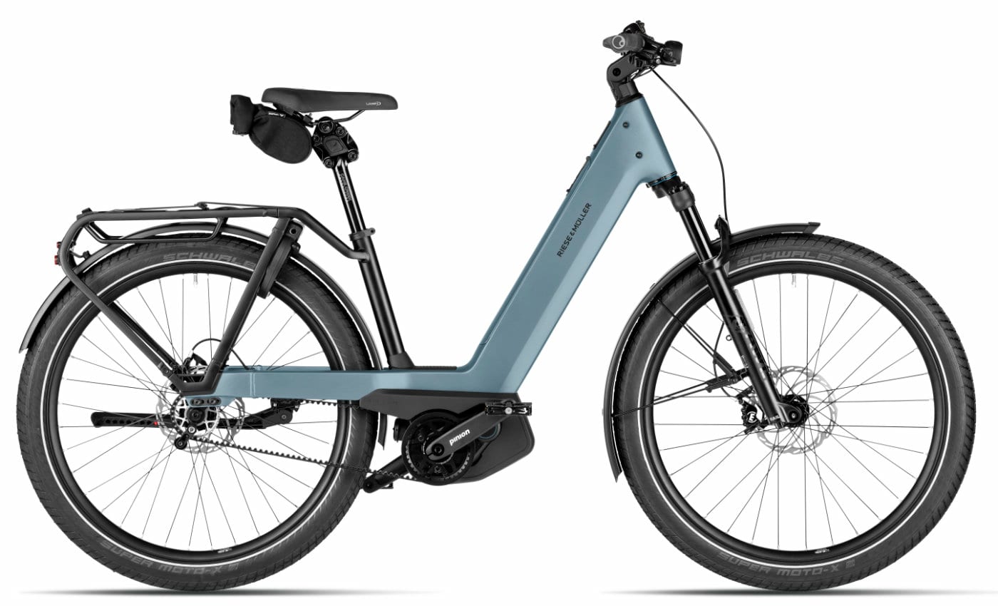 Riese & Müller Nevo5 pinion - 27,5 Zoll 800Wh Pinion E1.12 Wave - ice blue