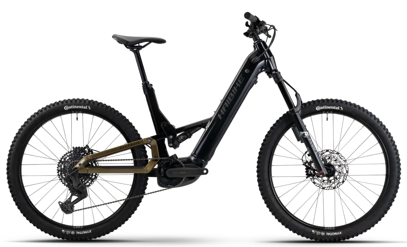 Haibike ALLTRAIL 10.5 Low ABS - 27,5 Zoll 800Wh 12K Fully-Tiefeinstieg - black/ninja gold/grey - glossy