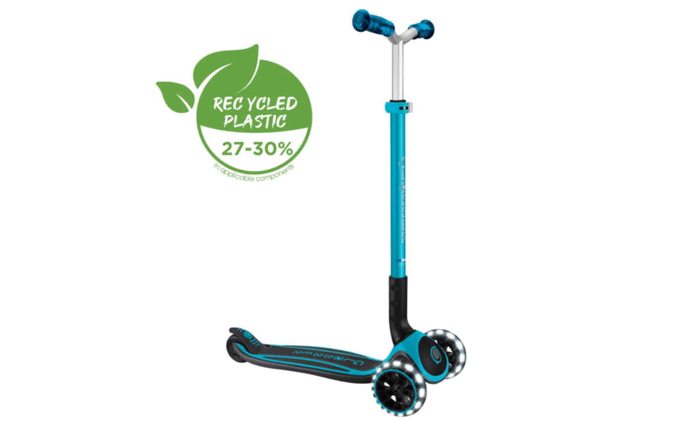 Globber ACE LIGHTS 3-Rad-Scooter für Kinder (von 4 bis 14 Jahren) - blau