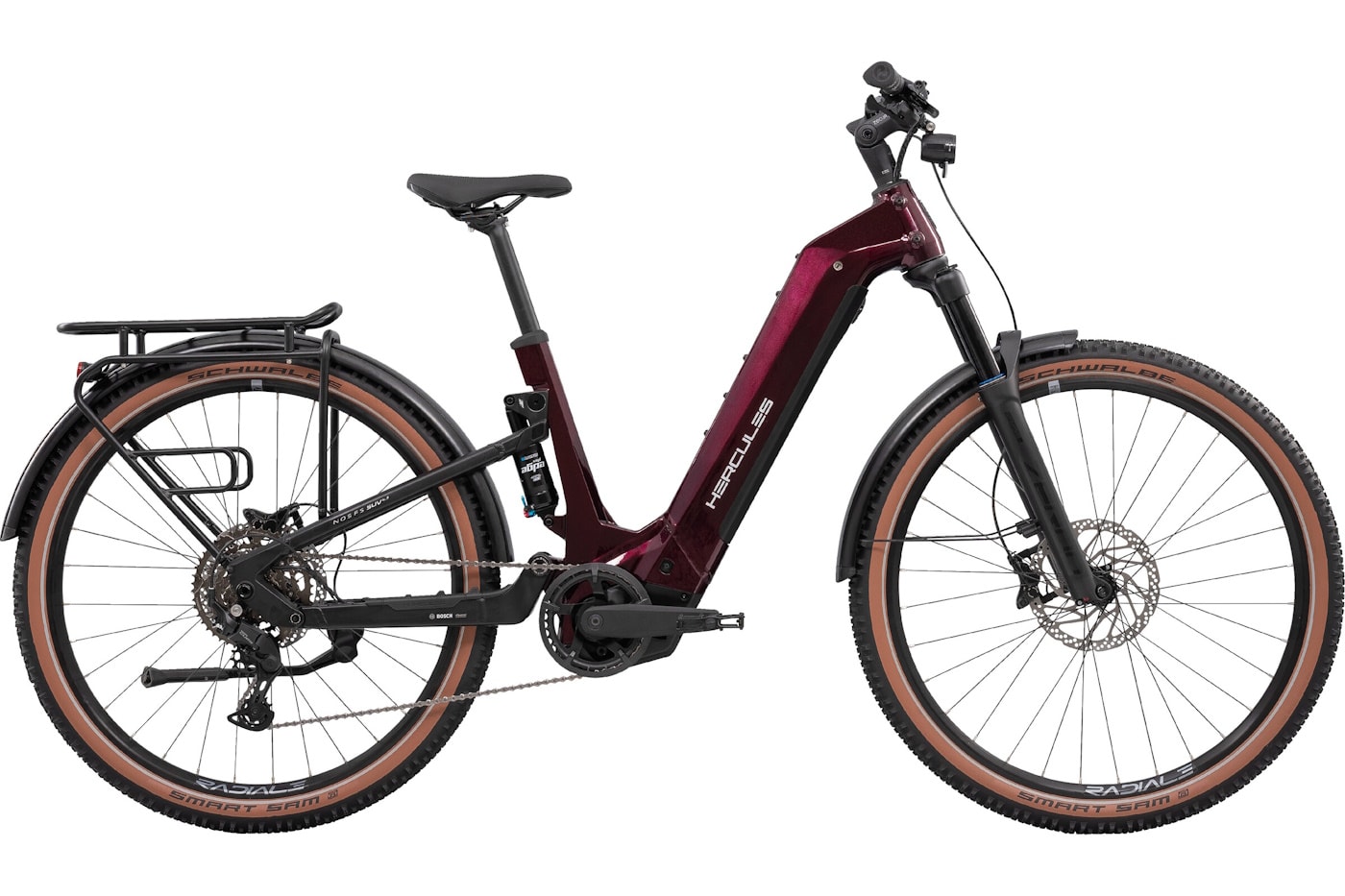 Hercules Nos FS SUV 4.3 - 29 Zoll 800Wh 9K Wave/Fully - ultimacy bordeaux-glossy