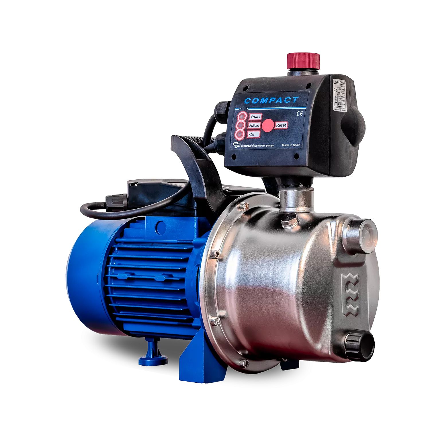JPV 1300 INOX Automatic Garden pump, with INOX steel impeller and casing, 1300 W, 5.400 l/h, 4,8 bar