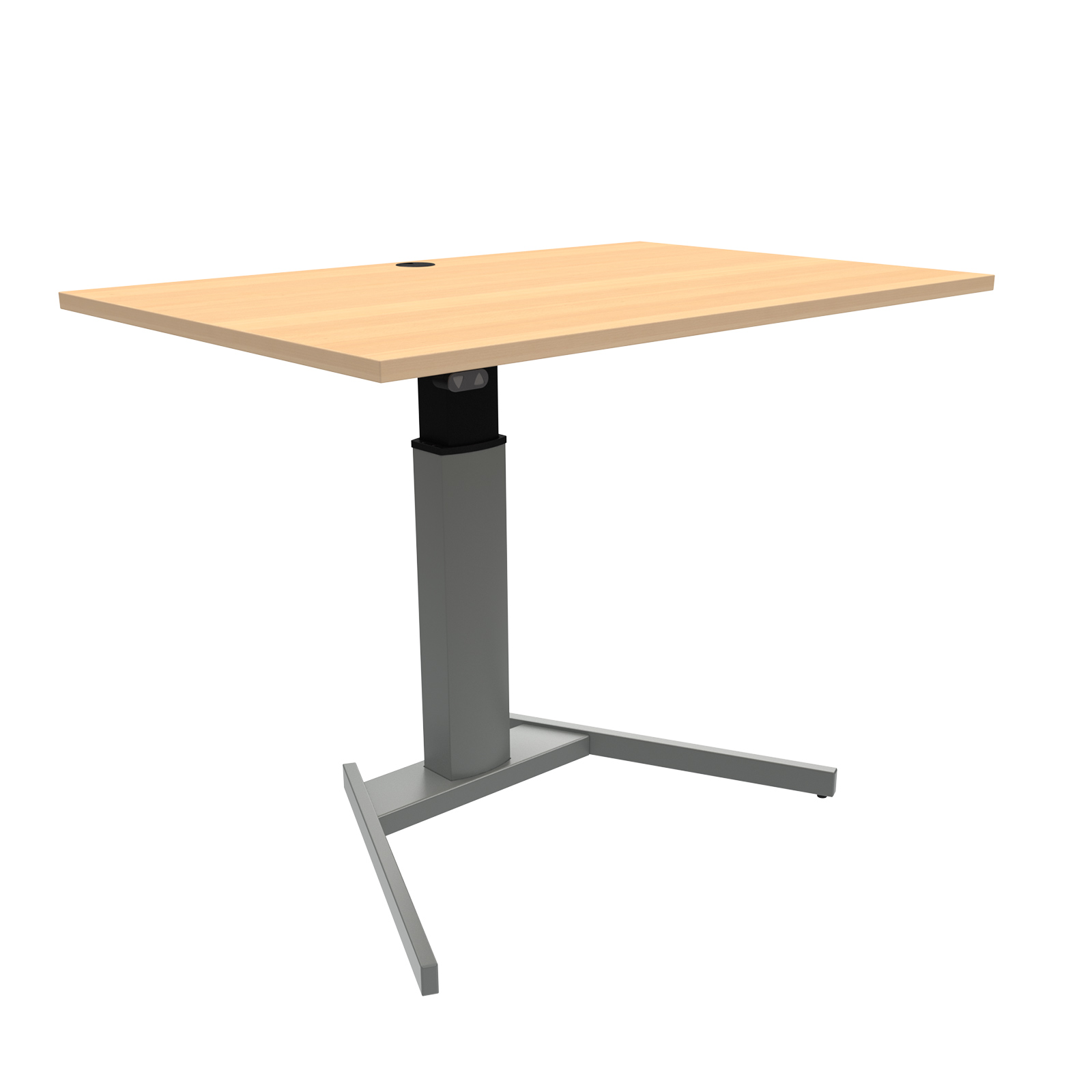 FramePower Tischgestell Inno-Speaker (Rollen: Rollen m. Feststellbremse|Tischplatte: 120x80 cm Buche|Sonderfunktion: - keine Sonderfunktion -)