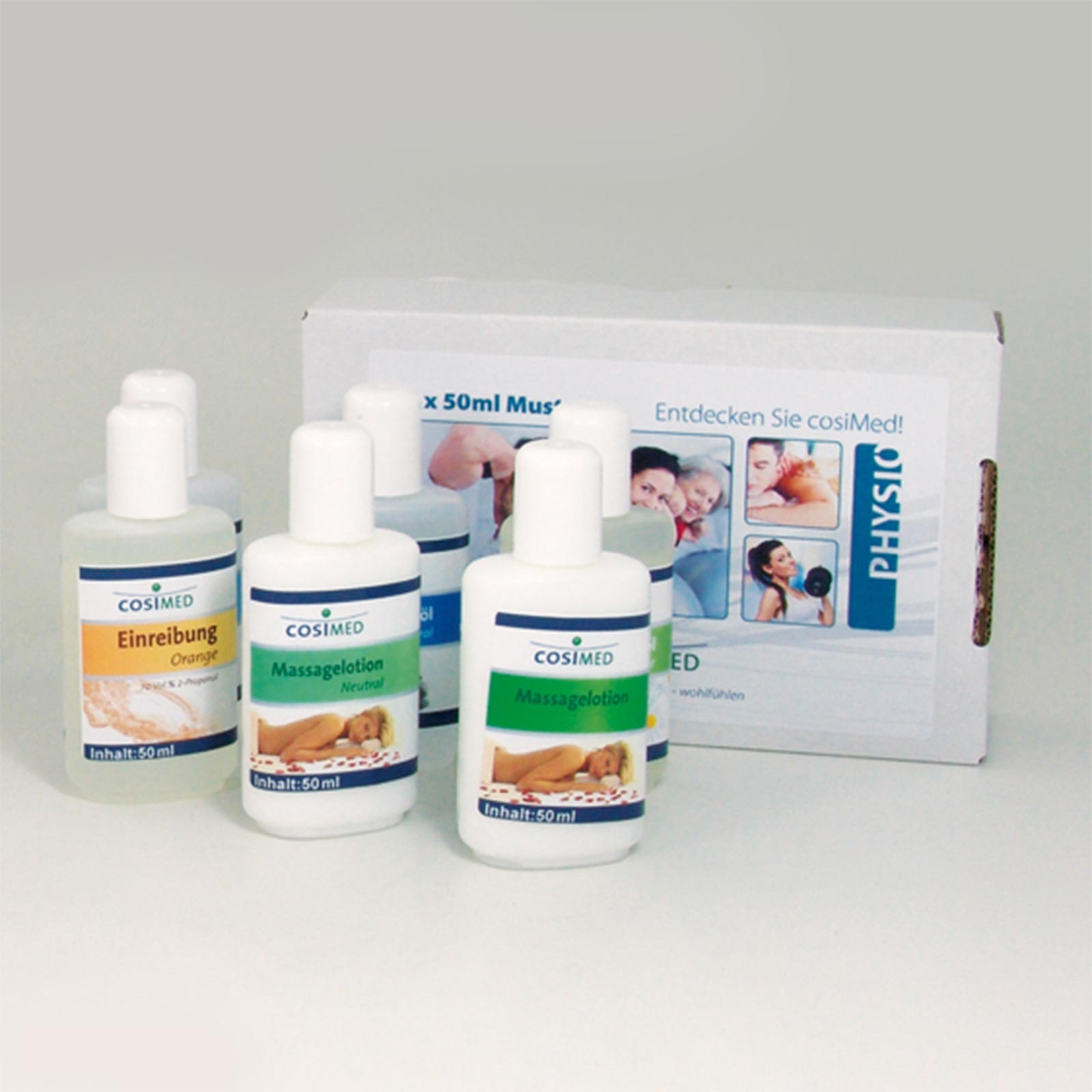 cosiMed Physio Probierset, 6 Flaschen je 50 ml