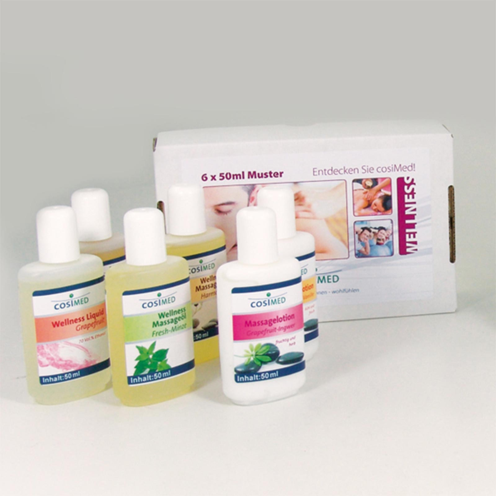 cosiMed Wellness Probierset, 6 Flaschen je 50 ml