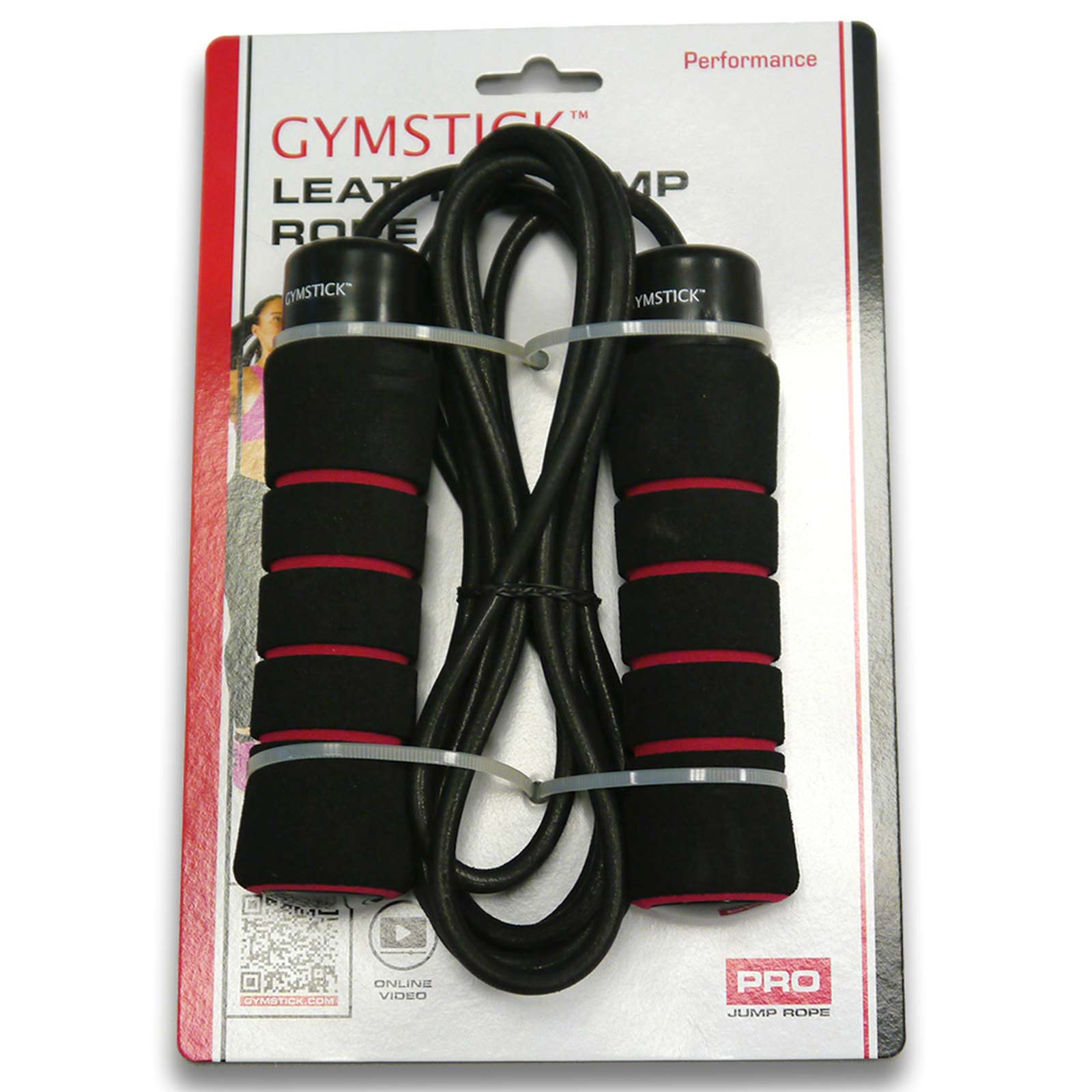Gymstick Leather Jump Rope Springseil