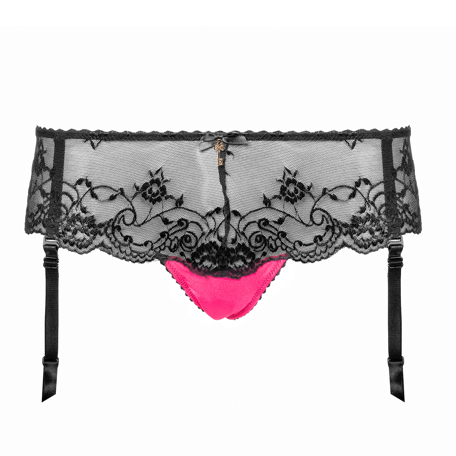 Escora Hinreißender String Panty mit abnehmbaren Strapsen