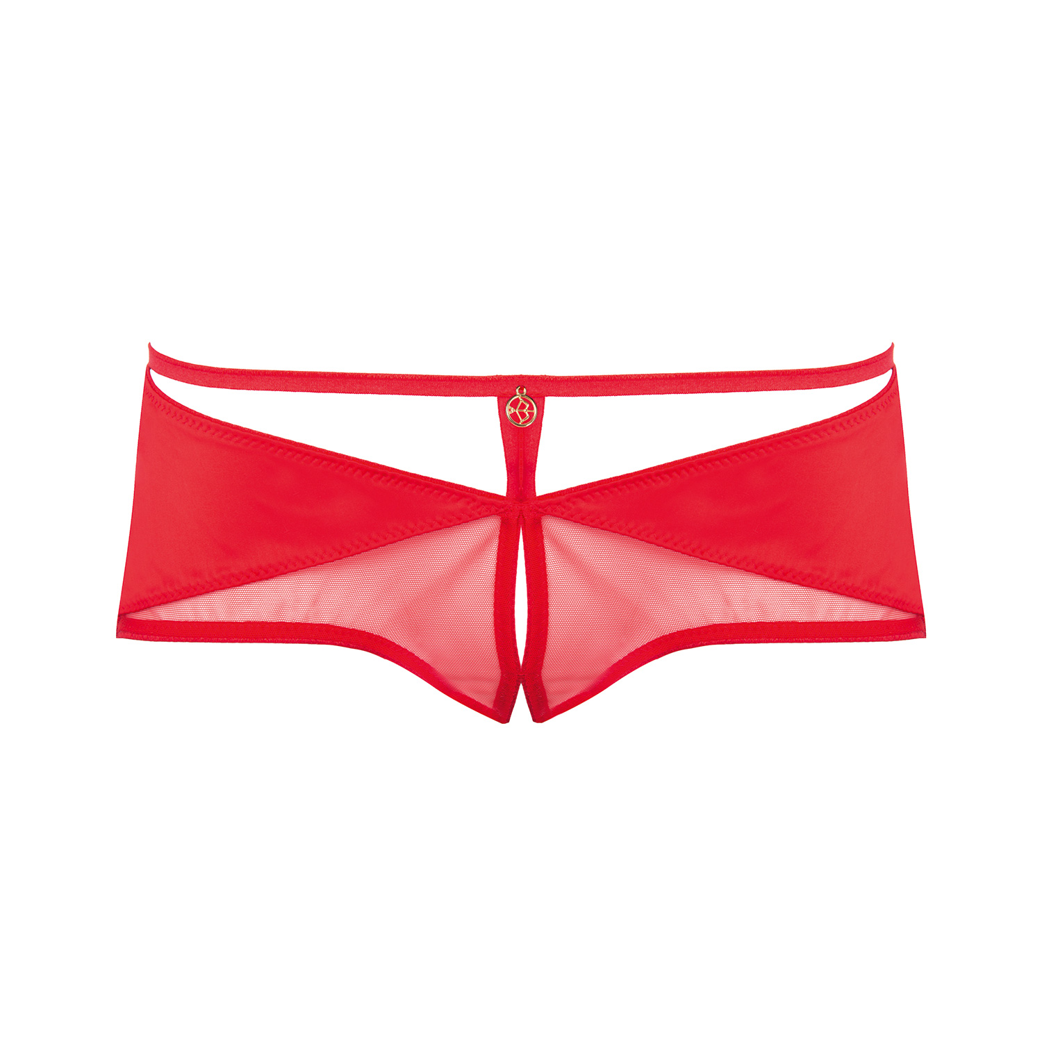Escora Klassische Panty Ouvert in Rot 