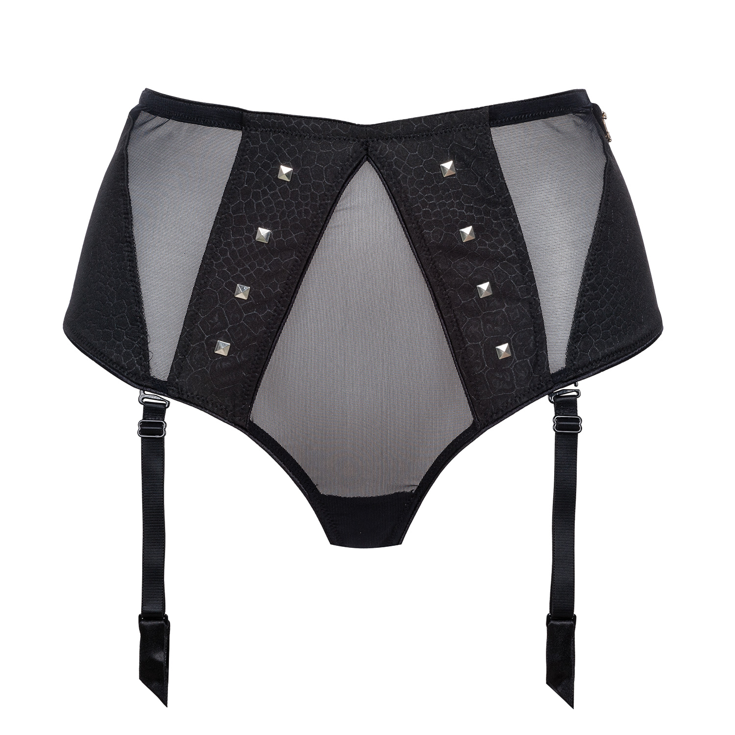 Escora Magische Taillen String Panty mit Strumpfhalter