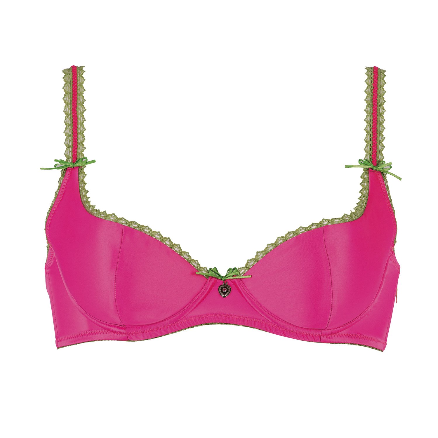 Escora Dirndl Push up BH in Pink-Grün