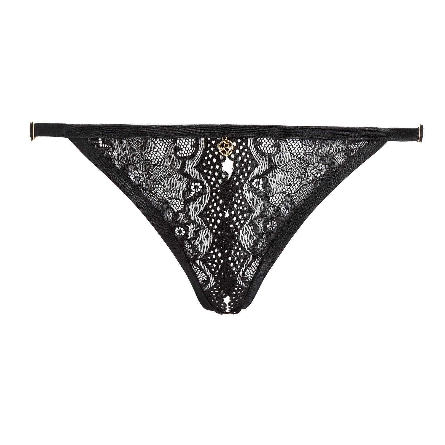 Escora Feiner String Tanga Ouvert von Diamor in Schwarz