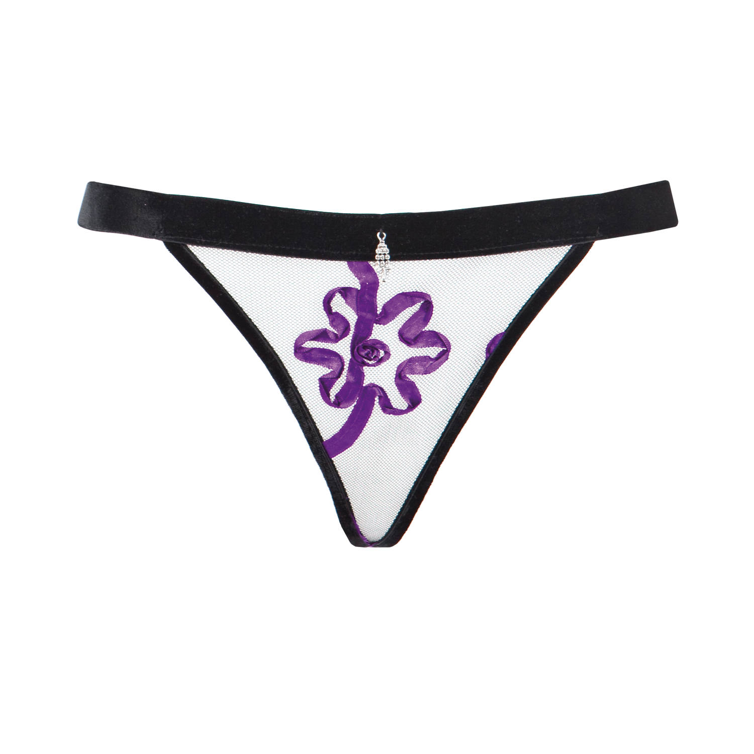 Escora Traumhafter String aus schwarzen Tüll