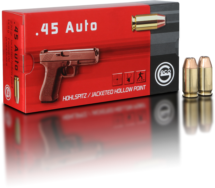 GECO .45 Auto Hohlspitz 230 grs, 50 Schuss
