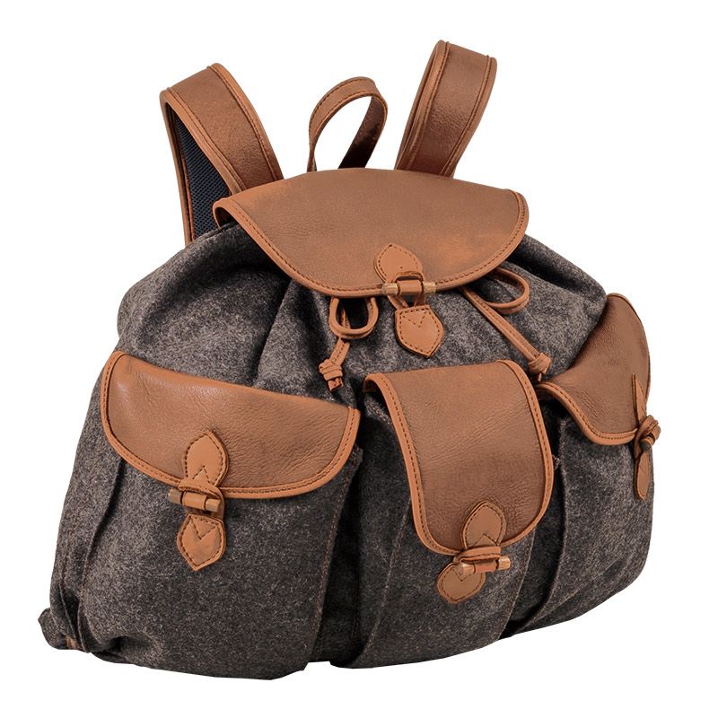 AKAH Rucksack 'Loden de Luxe' mit Elch-Leder 