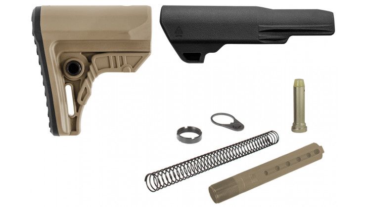UTG PRO AR15 OPS Ready S4 Schulterstützen-Set, FDE 