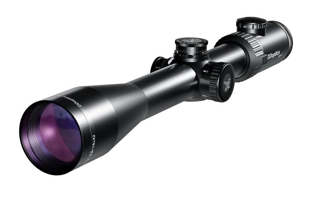 DDoptics Nighteagle V6 2.5-16x42 Gen3 MRAD A4N 2BE Zielfernrohr Leuchtpunkt: manueller Leuchtpunkt