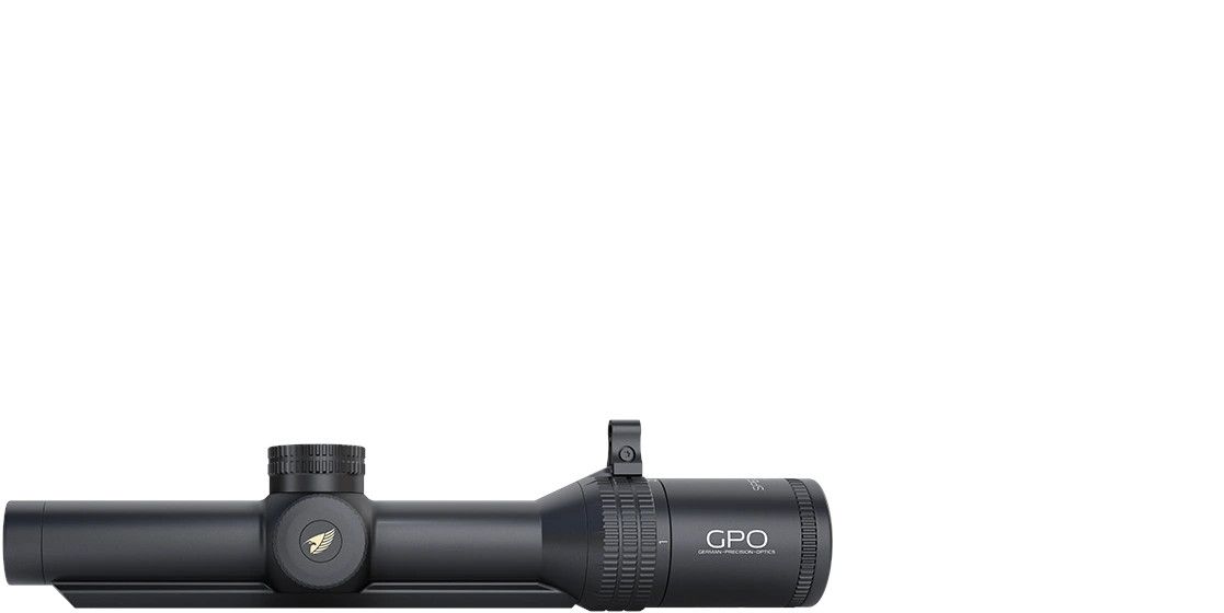 GPO Spectra 8x 1-8x24i G4i Fiber Zielfernrohr mit Schiene