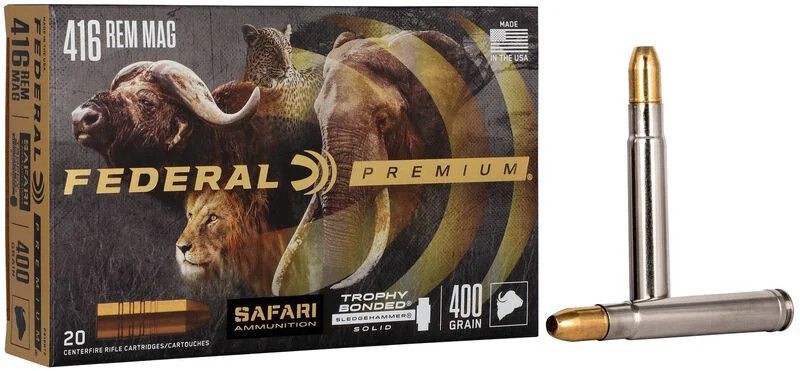 Federal .416 Rem. Mag. 400gr Swift A-Frame, 20 Schuss