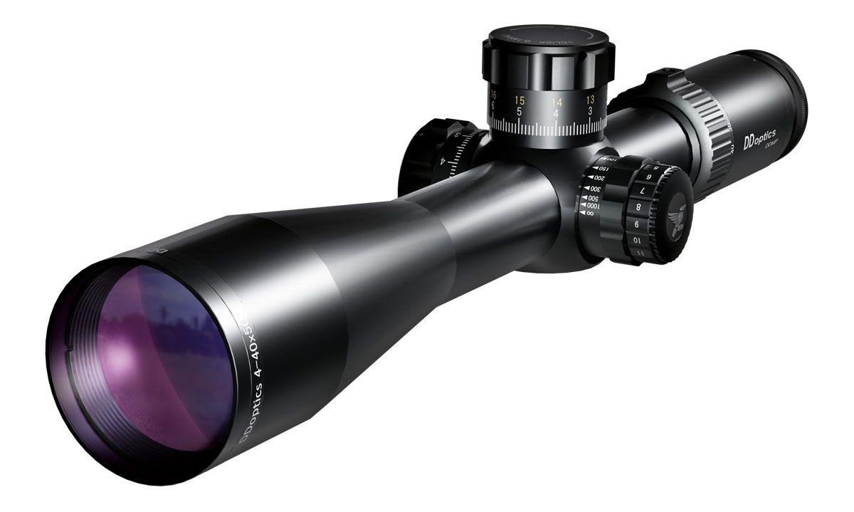 DDoptics DDMP V10 4-40x50 tac-A MRAD 2BE Zielfernrohr Leuchtpunkt: IPoint Leuchtpunktautomatik