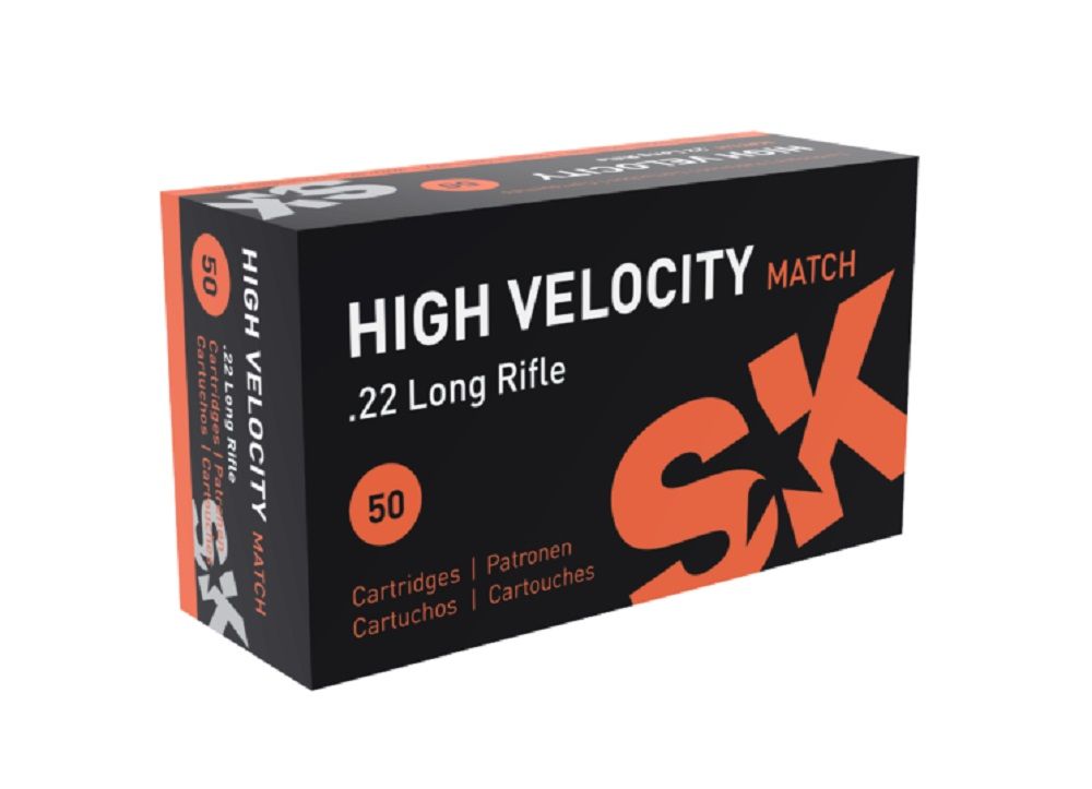 SK .22lr High Velocity Match 40grs. KK-Munition 50 Schuss 