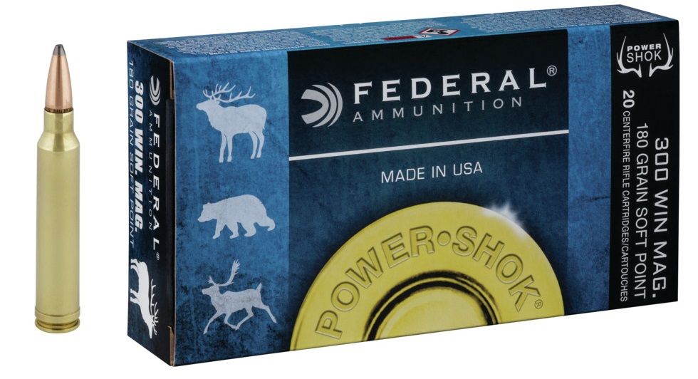 Federal .300 Win Mag 180 grs Speer Hot-Cor Soft Point, 20 Schuss
