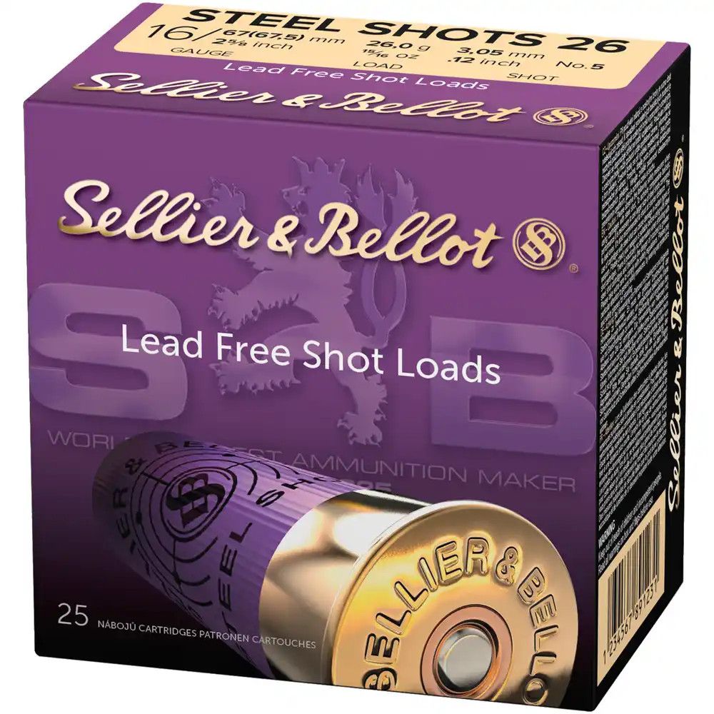 Sellier & Bellot 16/67,5 Jagd Steel Plastik 3,1mm 26g. 