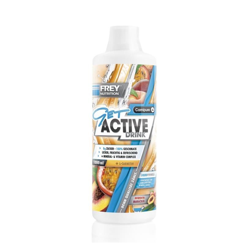 Frey Nutrition Get Active Drink 1000ml Pfirsich-Maracuja