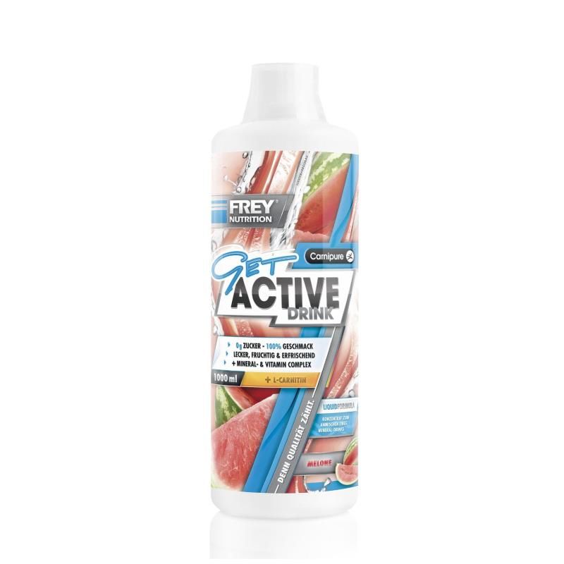 Frey Nutrition Get Active Drink 1000ml Gr?ne Melone