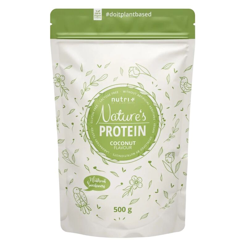 Nutri+ Vegan Natures Protein 500g Kokosnuss