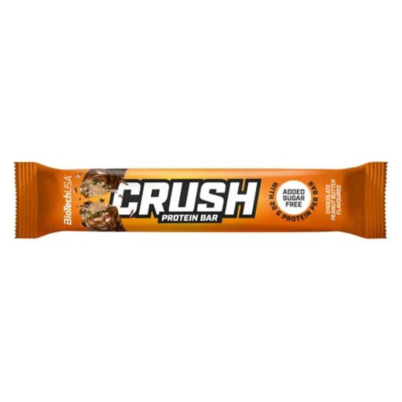 Biotech USA Crush Bar 12x64g Schokolade-Erdnussbutter