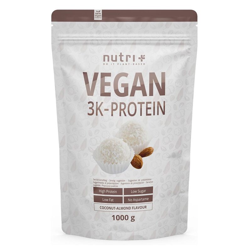 Nutri+ Vegan 3K Protein 1000g Kokos-Mandel