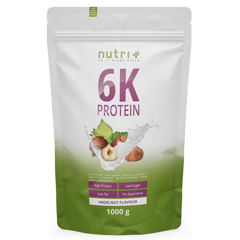 Nutri+ Vegan 6K Protein 1000g Haselnuss