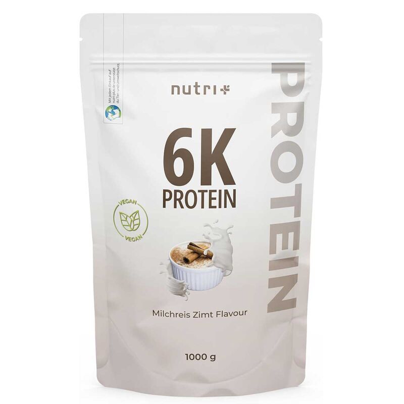 Nutri+ Vegan 6K Protein 1000g Milchreis-Zimt