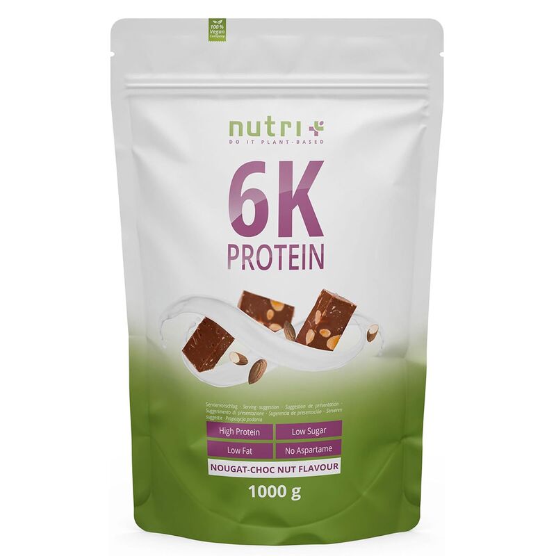 Nutri+ Vegan 6K Protein 1000g Nuss-Nougat