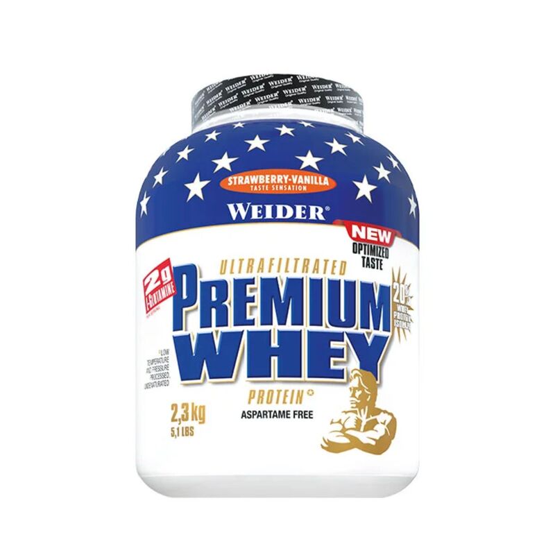 MHD 12/2025 Weider Premium Whey Protein 2300g Vanille-Caramel