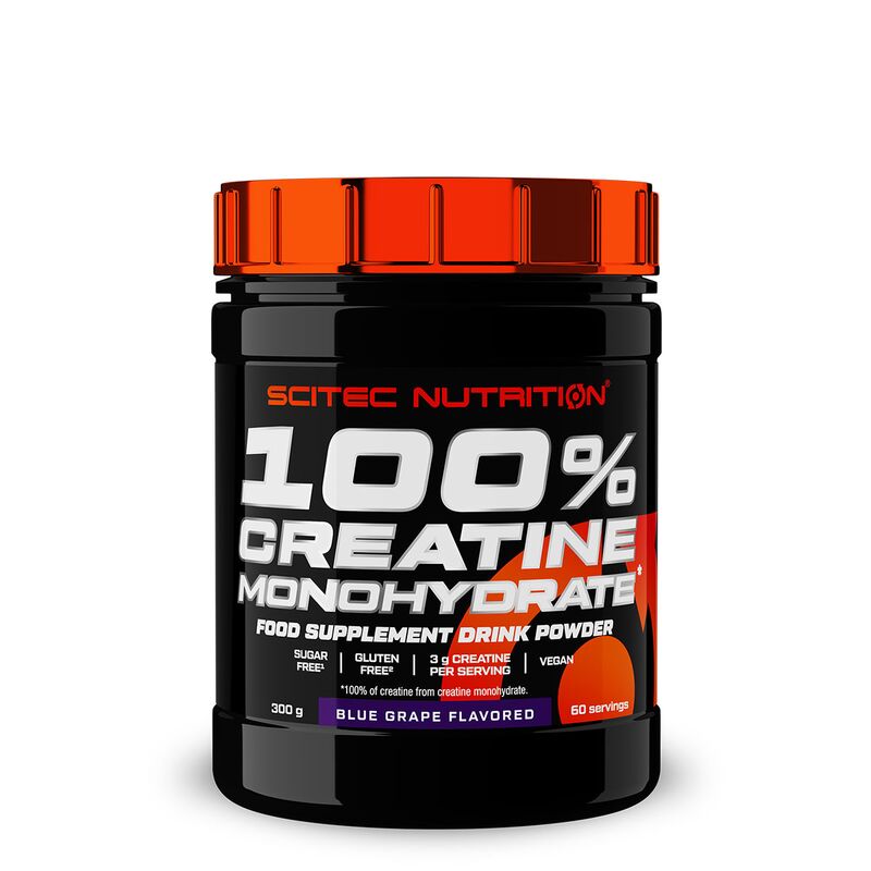 Scitec Nutrition 100% Creatin Monohydrat 300g Blaue Traube