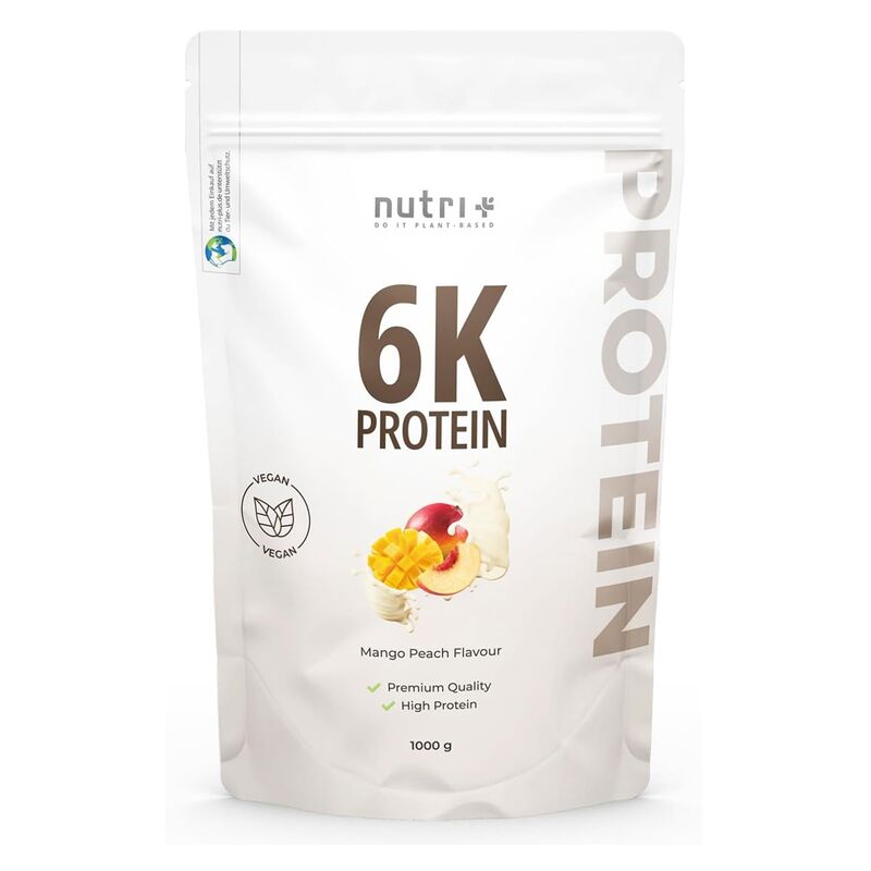 Nutri+ Vegan 6K Protein 1000g Mango-Peach