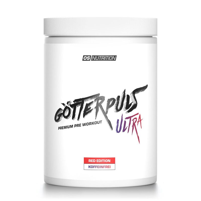 OS Nutrition G?tterpuls ULTRA Pre Workout 480g Red Edition koffeinfrei