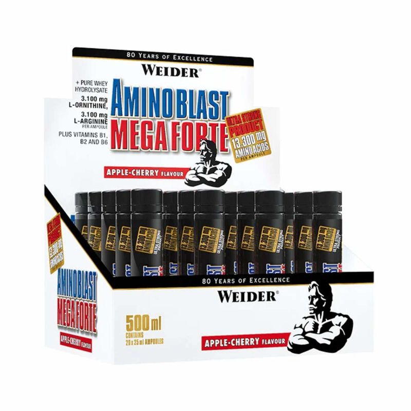 Weider Amino Blast Mega Forte 20x25ml Ampullen Apfel-Kirsche