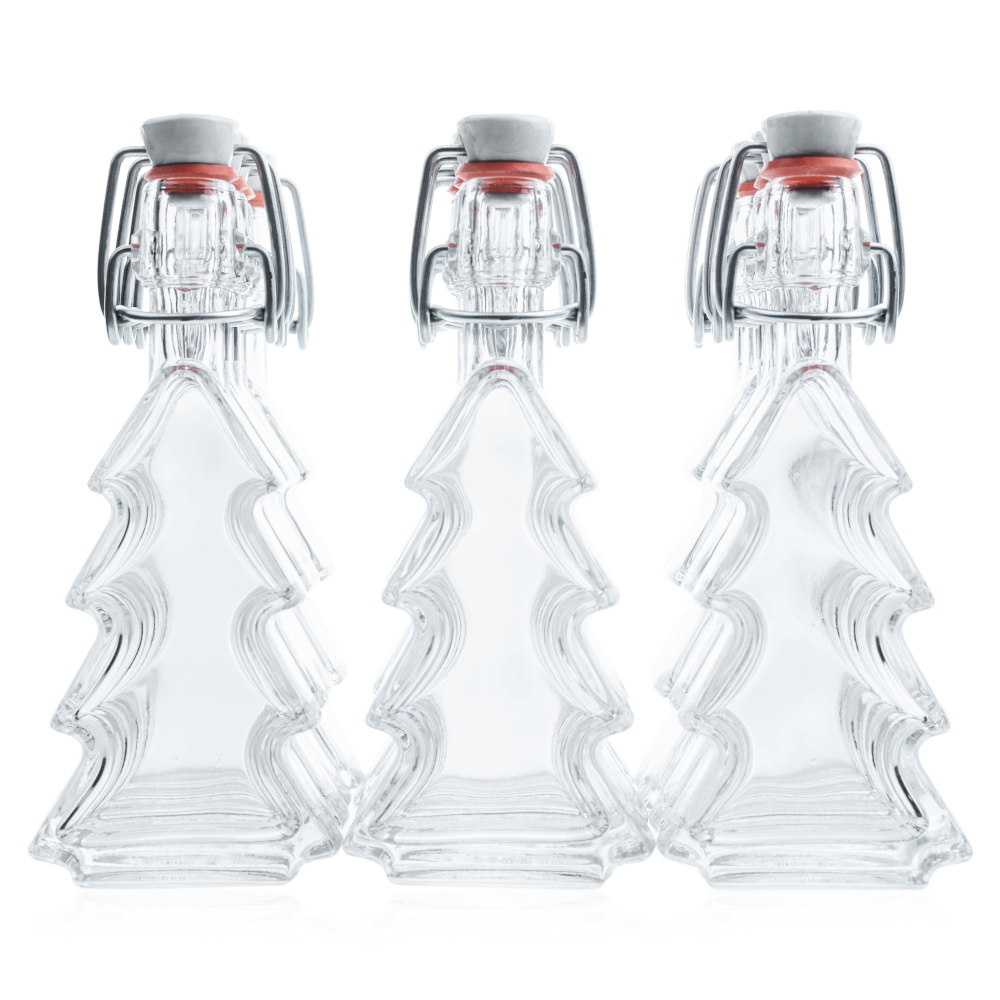 Flasche Tannenbaum 40 ml im 12er Weihnachtsset mit Bügelverschluss