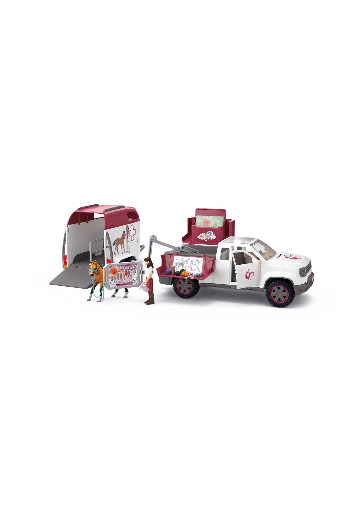 schleich® Mobile Tierärztin mit Anhänger 42704, BUNT, 99