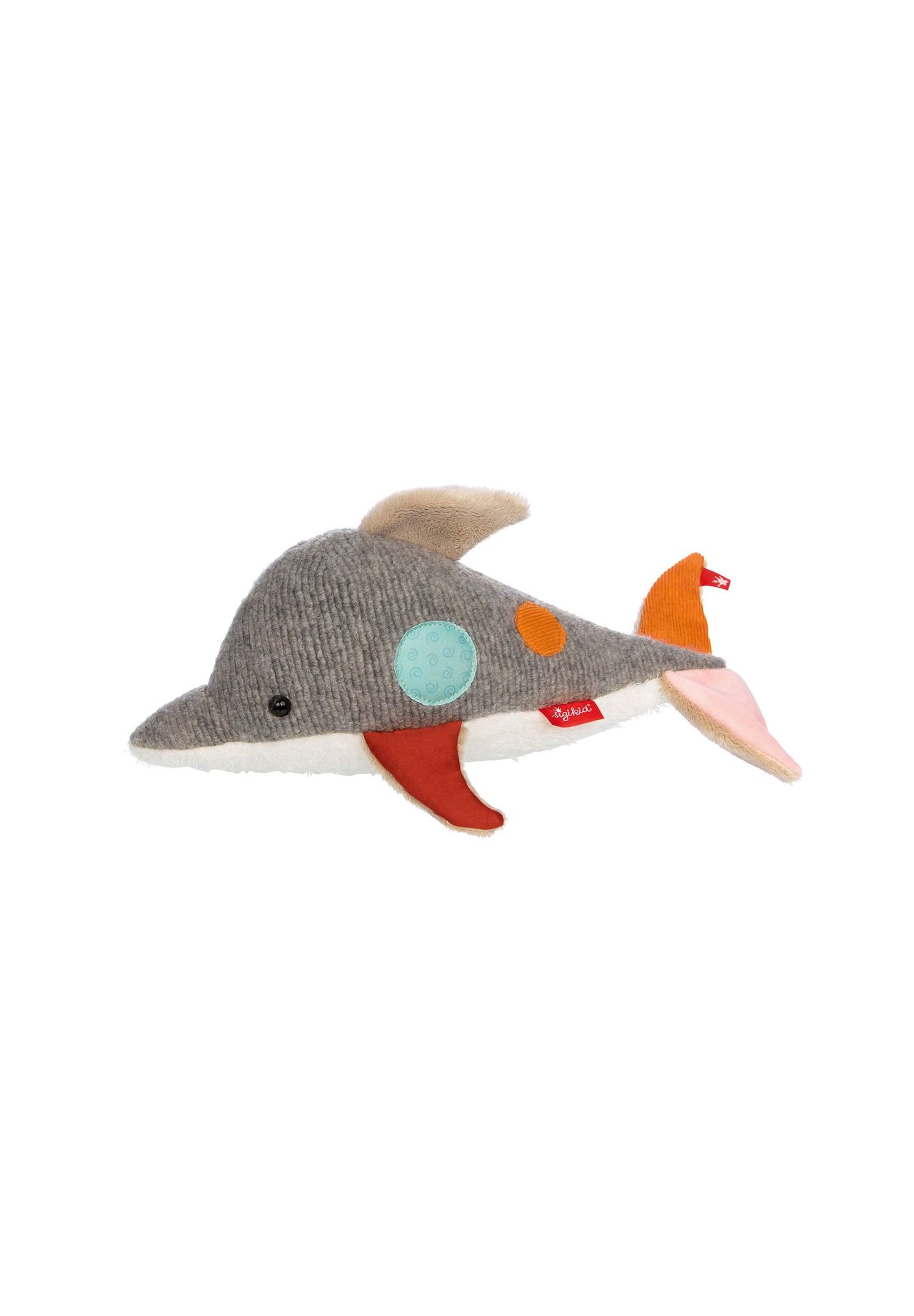 sigikid® Delfin Patchwork Sweety, für Babys und Kinder, grau|weiß, 99
