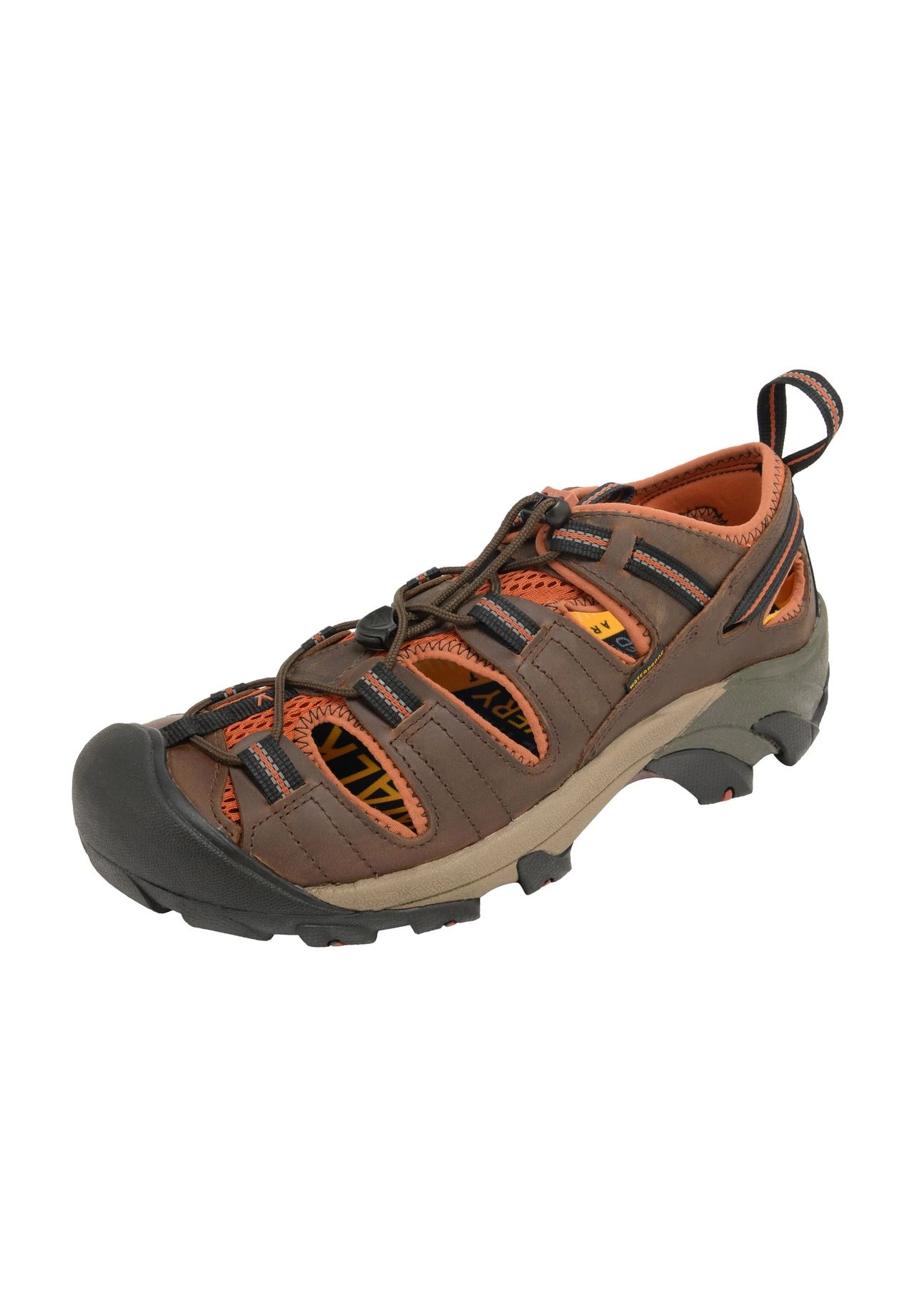 KEEN Trekkingschuhe ' Arroyo II', Zuglaschen, Schnellschnürsystem, für Herren, braun|orange, 44
